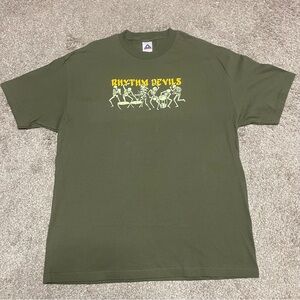 Grateful Dead Rhythm Devils Skeleton Drums T-Shirt Size XL